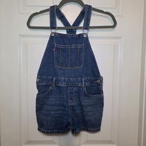 Levi’s Denim Girls shortalls Sz L 12/14